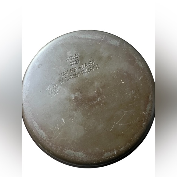 VTG Lot Of 4 Pizza Hut Personal Pan Pizza Pans With Lids Deep Dish 7” - Picture 4 of 6